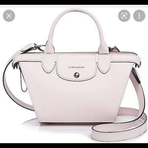 longchamp le pliage heritage small in girl pink handbag